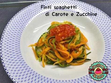 Finti Spaghetti Di Carote E Zucchine Ricette Vegetariane Sane Cibo