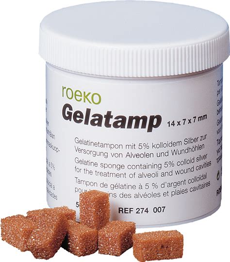 Roeko кръвоспиращи Gelatamp 14х7х7 желатинови гъбички 20 бр