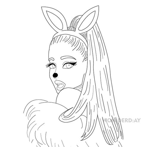 Coloring Pages Of Ariana Grande