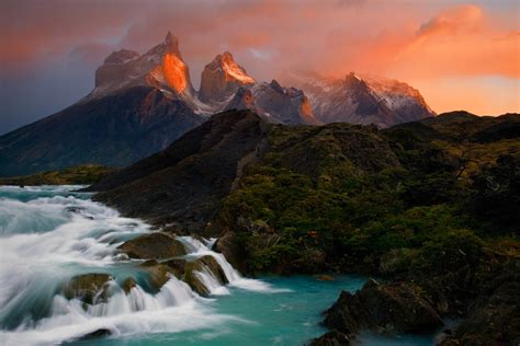 cordillera del paine mountains in chile photo | One Big Photo