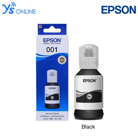 Original Epson 001 Ink Bottle Black Cyan Magenta Yellow