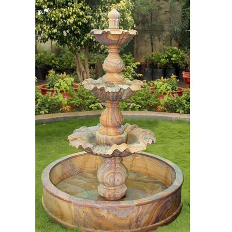 Brown 4 Feet Sandstone Water Fountain At Rs 60000 In Makrana ID