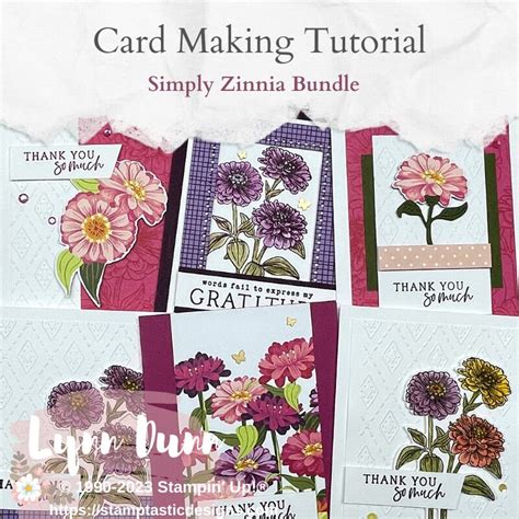 Simply Zinnia Tutorial Lynn Dunn Stamptastic Designs Llc