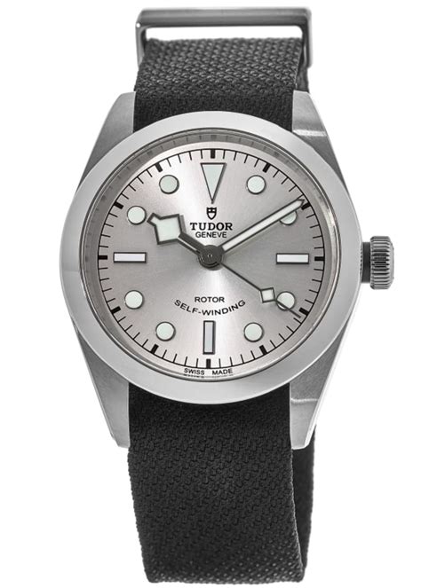 Tudor Black Bay 36 Silver Dial Fabric Strap Unisex Watch 79500 0014