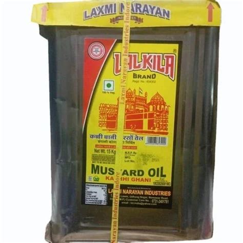 15L Lalkila Kachi Ghani Mustard Oil At Rs 1580 Tin Kachi Ghani