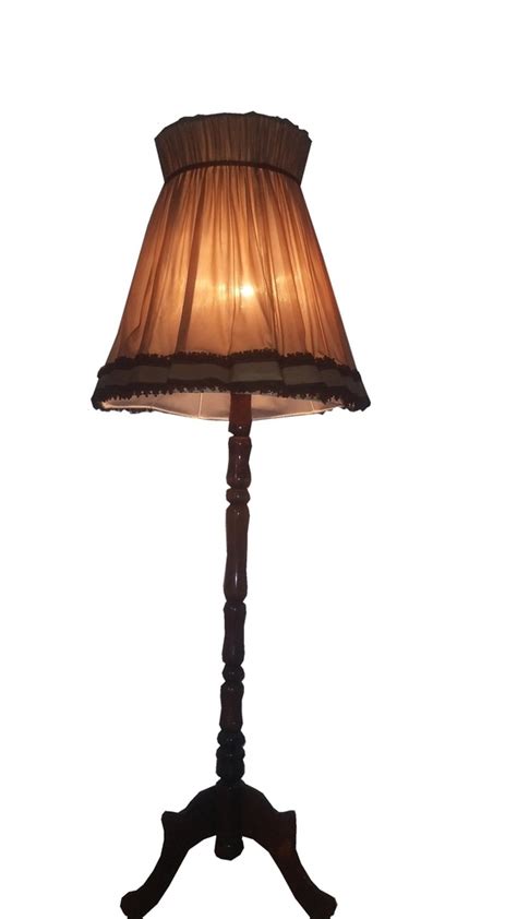 Lampa stojąca z abażurem PRL L17 6906493262 oficjalne archiwum Allegro