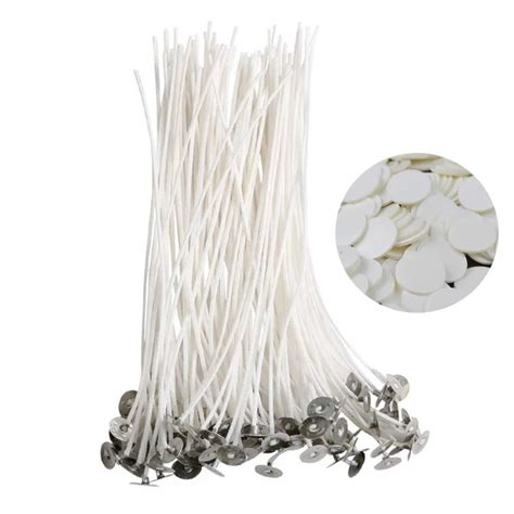 50Pcs Cotton Candle Wicks Smokeless Wax Pure Cotton Core DIY Candle