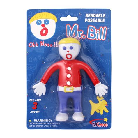 Cartoon Character Mr Bill Bendable Figurine Toy