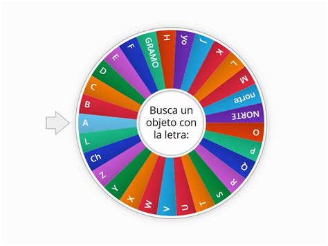 Ruleta Del Abecedario Rueda Aleatoria