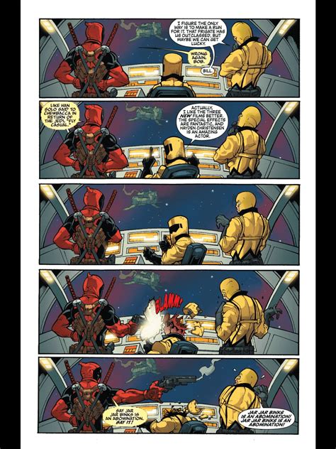 Deadpool: Merc With a Mouth #5: never talk to Wade about the Star Wars