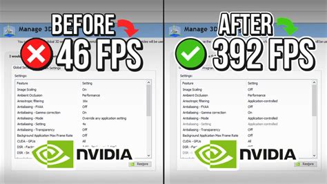 NVIDIA CONTROL PANEL BEST SETTINGS TO BOOST FPS FOR GAMING