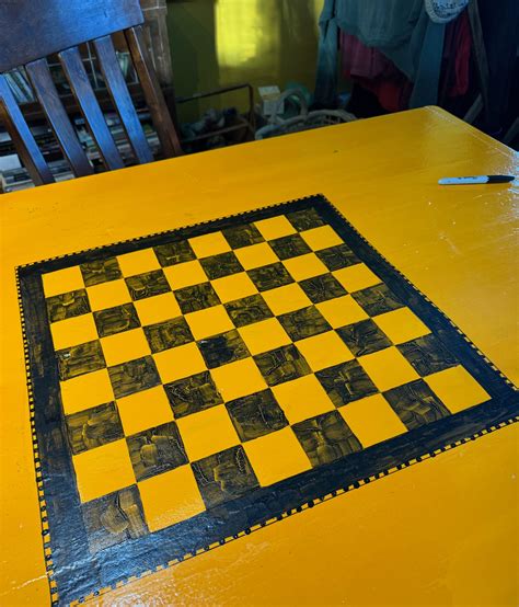 Chessboard Art: Maria Finishes The Corners And Adds Some Trim - Bedlam Farm