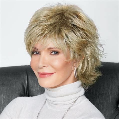 Queentas Blonde Wigs For White Women Layered Short Blonde Wig With