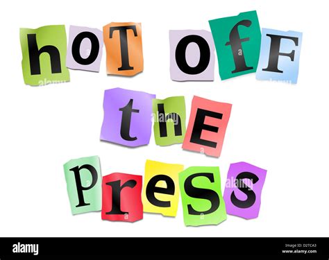 Hot Off The Press Stock Photo Alamy