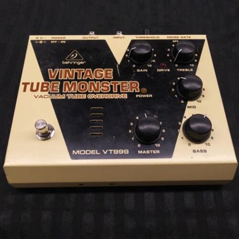 Behringer Vintage Tube Monster Vt Overdrive Guitar Effect Pedal