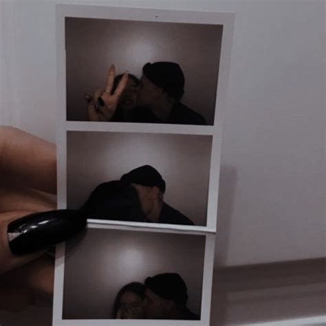 A Person Holding Up Three Pictures To Take A Selfie