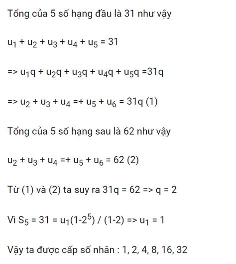 Cấp Số Nhân Là Gì Công Thức Tính Tổng Cấp Số Nhân Và Bài Tập