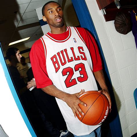 Kobe Wearing A Jordan Jersey After The Game 4 Win In The 2002 Nba