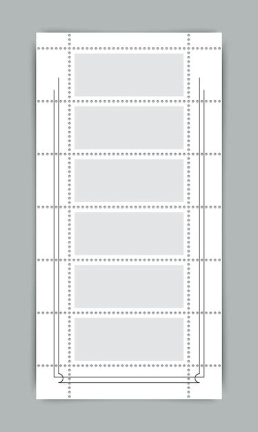 Premium Vector Empty Post Stamp Set Sale Coupons Template With