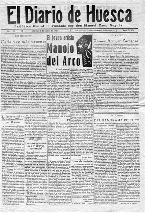 Manuel Del Arco El Diario De Huesca Manuel Del Arco