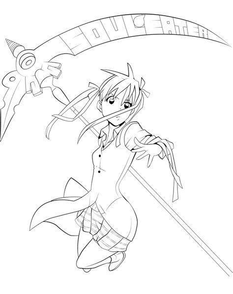 Soul Eater Para Colorear y Pintar Imágenes Para Dibujar Gratis