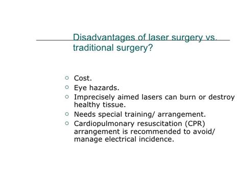 Laser On Soft Tissue.