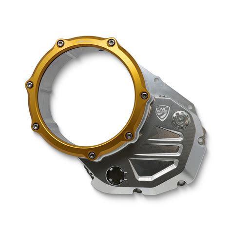 Cnc Racing Clear Cover Oil Bath Clutch Bicolor Per Ducati Desert X