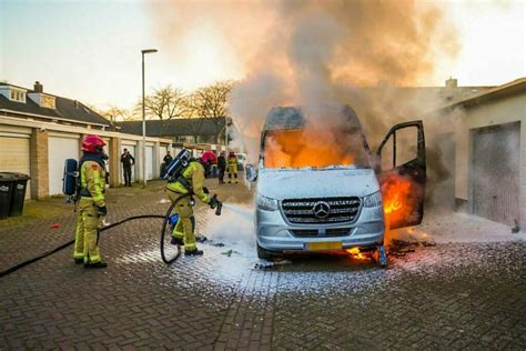 Bestelbus Verwoest Door Brand Brabant