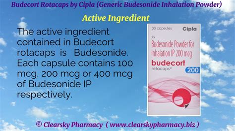 PPT Budecort Rotacaps By Cipla Generic Budesonide Inhalation Powder