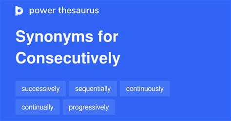 how to pronounce consecutively