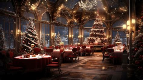 Premium AI Image | Corporate Christmas Party Venue Selection