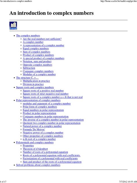 PDF An Introduction To Complex Numbers Pdf DOKUMEN TIPS