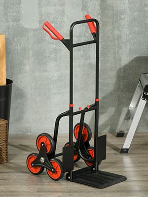 Durhand Steel Climbing Stairs Trolley Hand Trucks Wheels Foldable