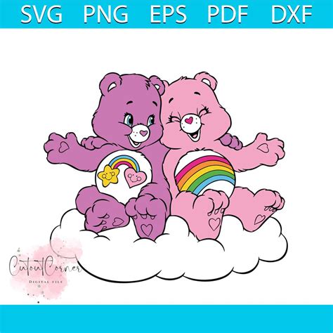 Care Bear Cloud Layered Png Wish Bear Png Care Bear Png Be Inspire