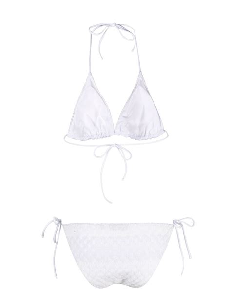 Missoni Metallic Halterneck Bikini Set Farfetch