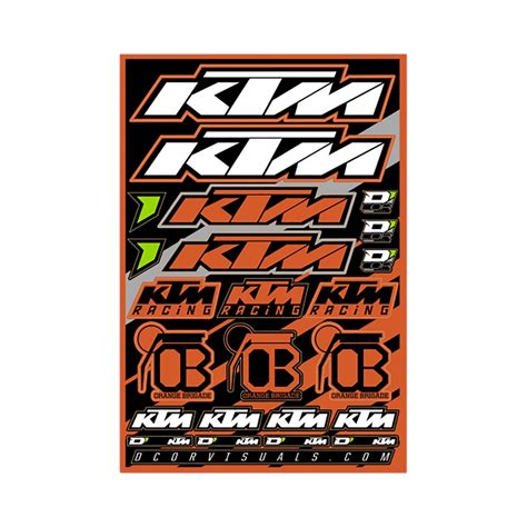 D Cor Visuals Ktm Decal Sheet Konquer Motorcycles