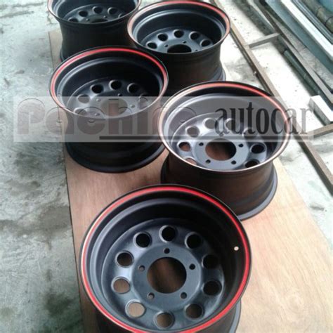 Jual Velg Besi Steel Modular Daytona Black Doff R15 Kota Surabaya