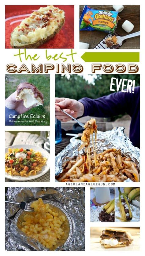 Camping food - A girl and a glue gun