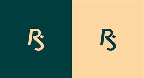 Premium Vector | Rs logo design vector image