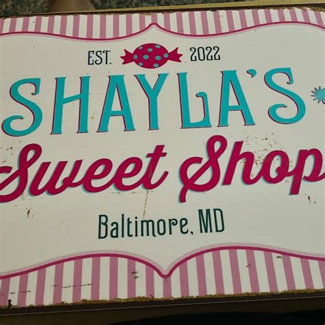 Personalized Sweet Shop Sign Vintage Style Sweet Shop Sign Custom