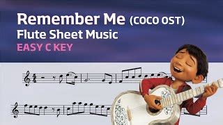 Disney Coco Ost Remember Me Flute Sheet Music By Sonye Flute Spartito