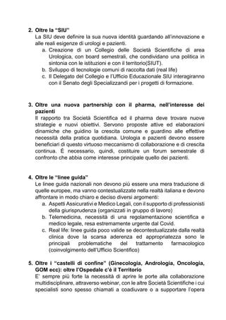 Progetto Strategico Siu Oltre Pdf