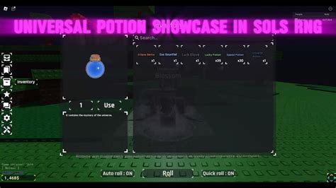 Universal Potion Showcase In Sol S Rng And Easiest Way To Get It Youtube