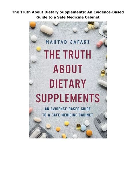 Ppt Download⚡️ The Truth About Dietary Supplements An Evidence Based Guide To A Safe Medicine