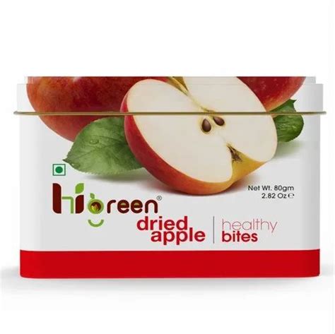 Dried Apple Healthy Bites, 80gm, Packaging Type: Tin Box at best price in Ahmedabad