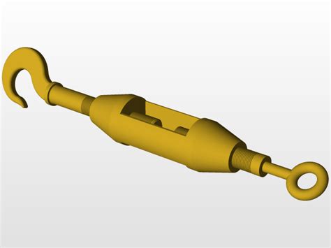 Turnbuckle 3d Cad Model Library Grabcad