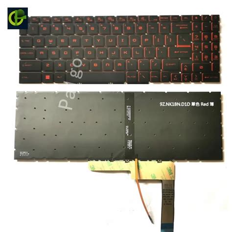 English Backlit Keyboard For Msi Assault Tank 2 Pro Gp76 Ge76 Gl76 Gf76