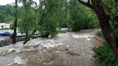 Flooding In Helen Takes Over City Streets As The Rivers Level Rises