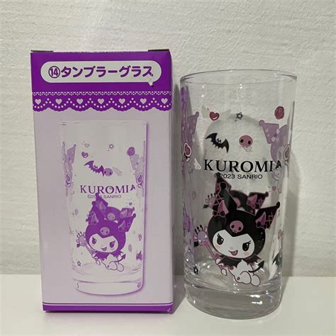 Sanrio Kuromi Angel And Devil Kuji Kuromi Glass Cup Furniture Home