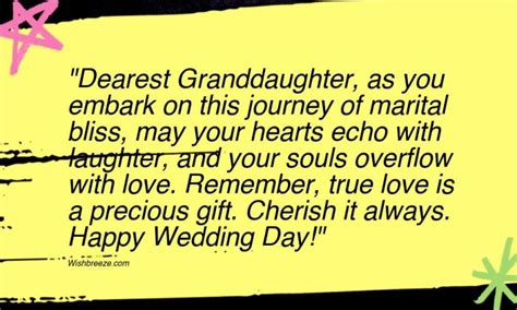 99 Wedding Wishes And Messages For Granddaughter Wishbreeze